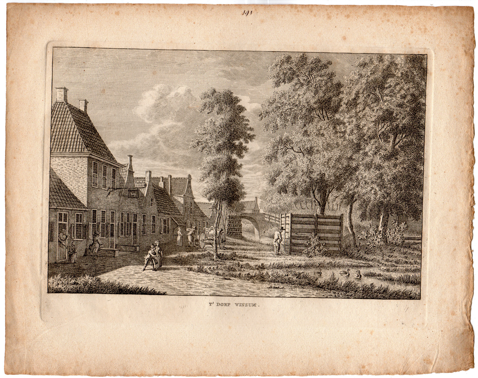 , Antique Print-WINSUM-FRIESLAND-Bendorp-Bulthuis-1792, Pictura Antique Prints