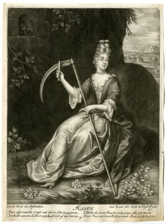 Antique Master Print-MONTHS-YEAR-METAPHORIC-JULY-Gole-1695-1724