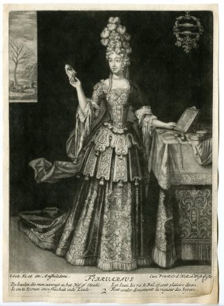 Antique Master Print-MONTHS-YEAR-METAPHORIC-FEBRUARY-Gole-1695-1724