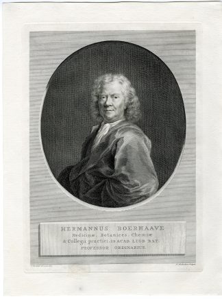 Antique Print-PORTRAIT-HERMANUS BOERHAAVE-Houbraken-Wandelaar-c.1780