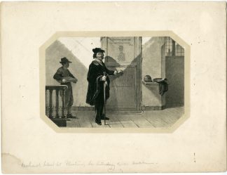 Antique Print-PORTRAIT-REMBRANDT-DR TULP-Nunnink-Bisschop-1866