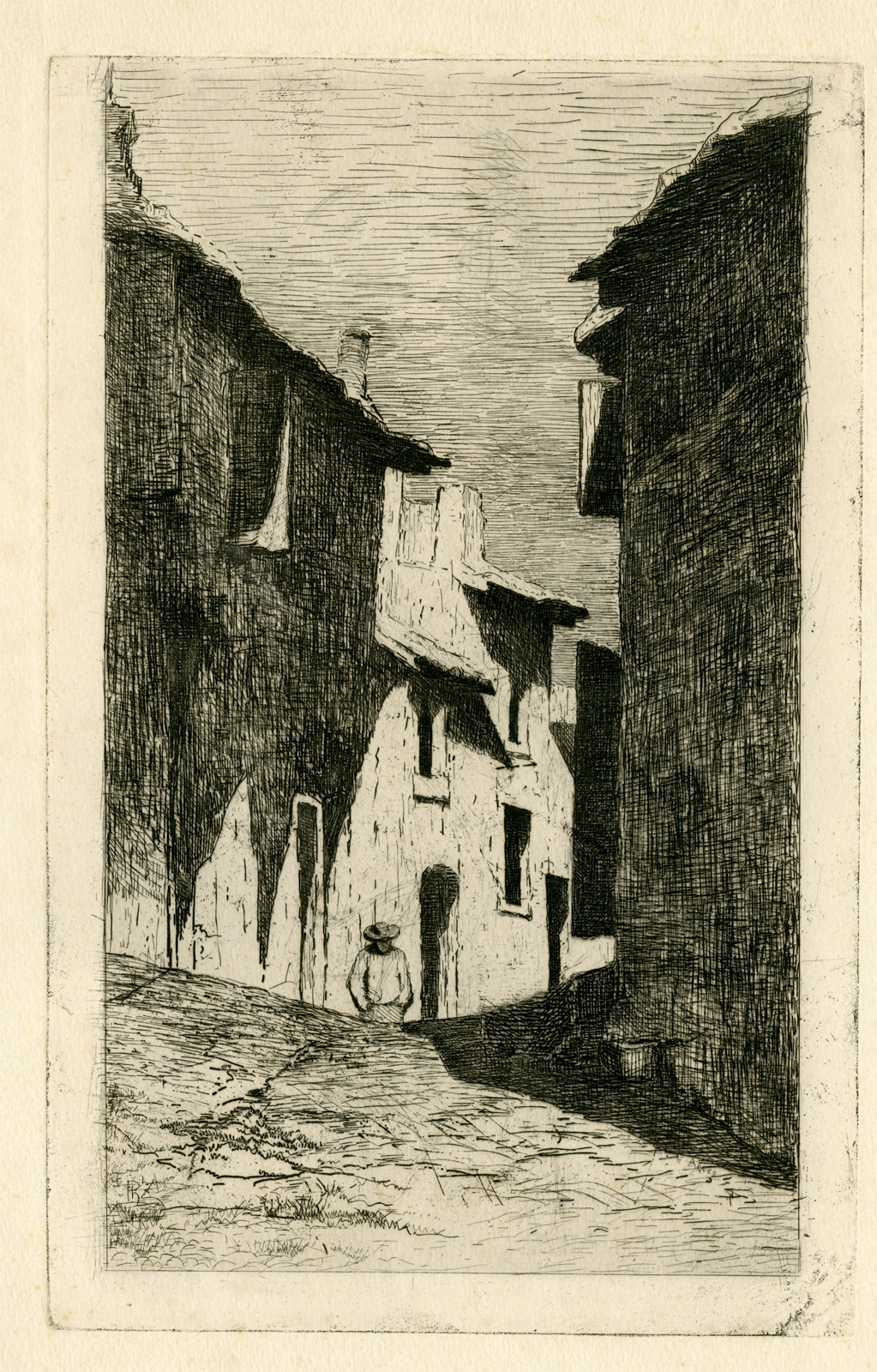 , Antique Print-STREET-ARLES-Zilcken-1867-1890, Pictura Antique Prints
