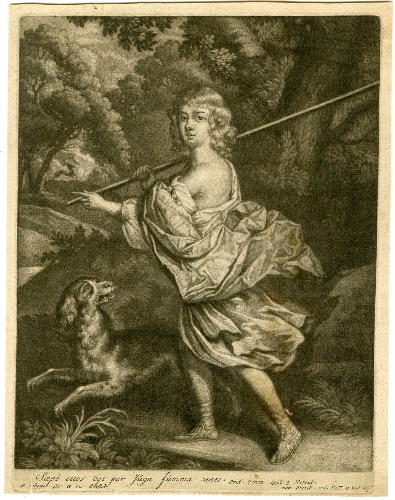 , Antique Master Print-PORTRAIT-HENRY-SIDNEY-EARL-ROMNEY-Schenck-c.1700, Pictura Antique Prints