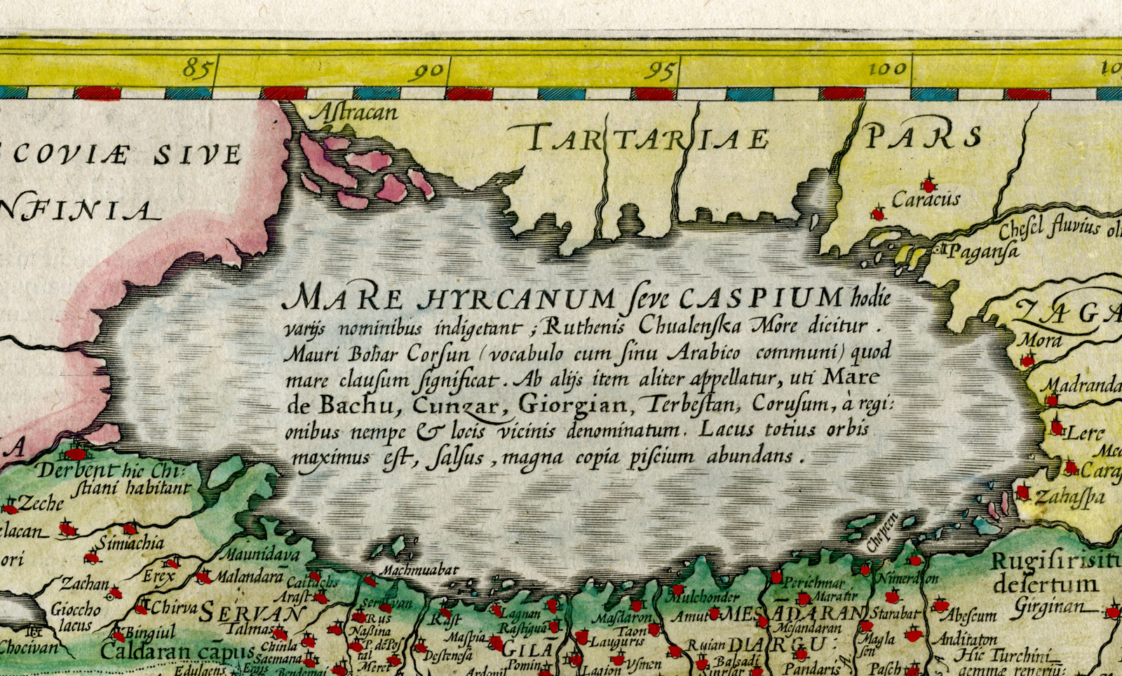 , Antique Map-PERSIA-MIDDLE EAST-IRAQ-ARMENIA-AFGHANISTAN-Hondius-Mercator-1633, Pictura Antique Prints
