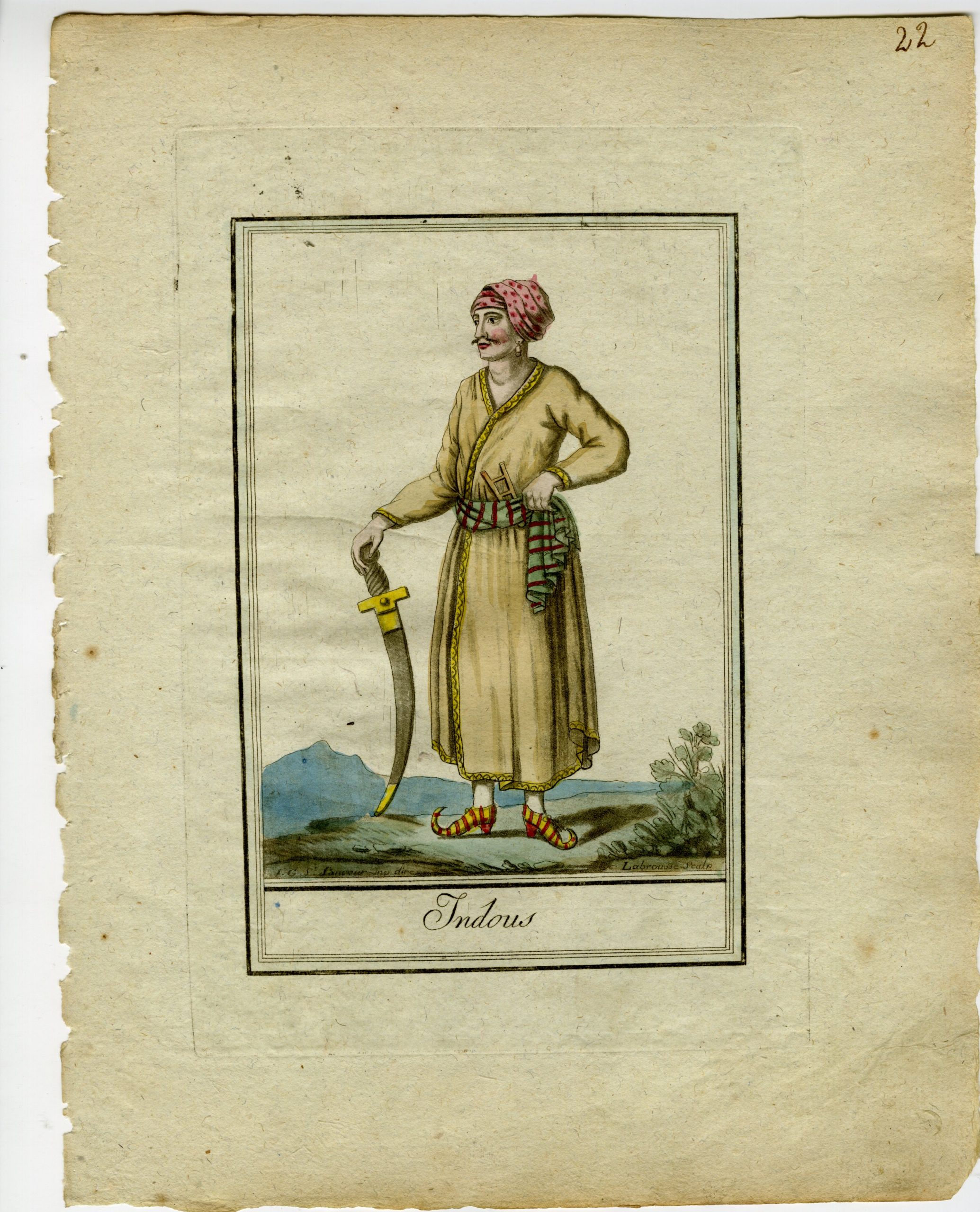 Pictura 02641 416x515 3-Antique Prints-HINDU-CULTURE-TRADITIONAL-ATTIRE-INDOUS-Labrousse-Grasset-1797