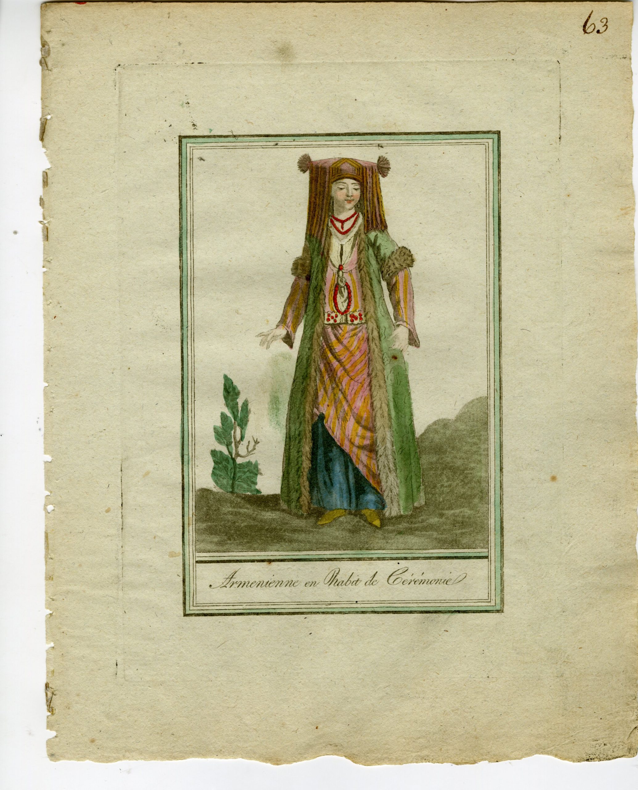 Pictura 02703 416x515 4-Antique Prints-ARMENIAN-CEREMONIAL DRESS-WOMAN-MARRIED-Grasset-1797 - Image 5