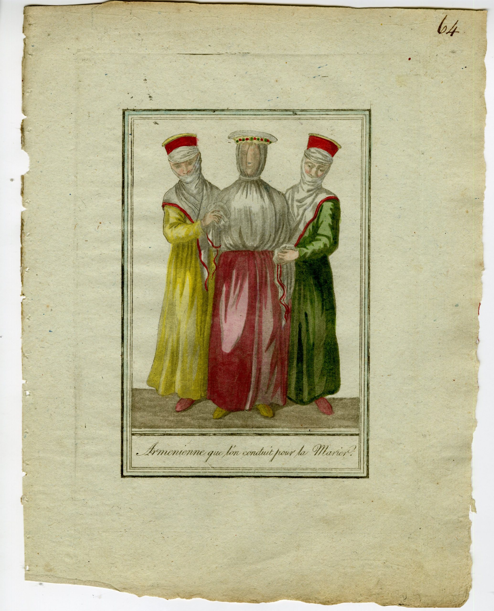 Pictura 02705 416x515 4-Antique Prints-ARMENIAN-CEREMONIAL DRESS-WOMAN-MARRIED-Grasset-1797 - Image 7