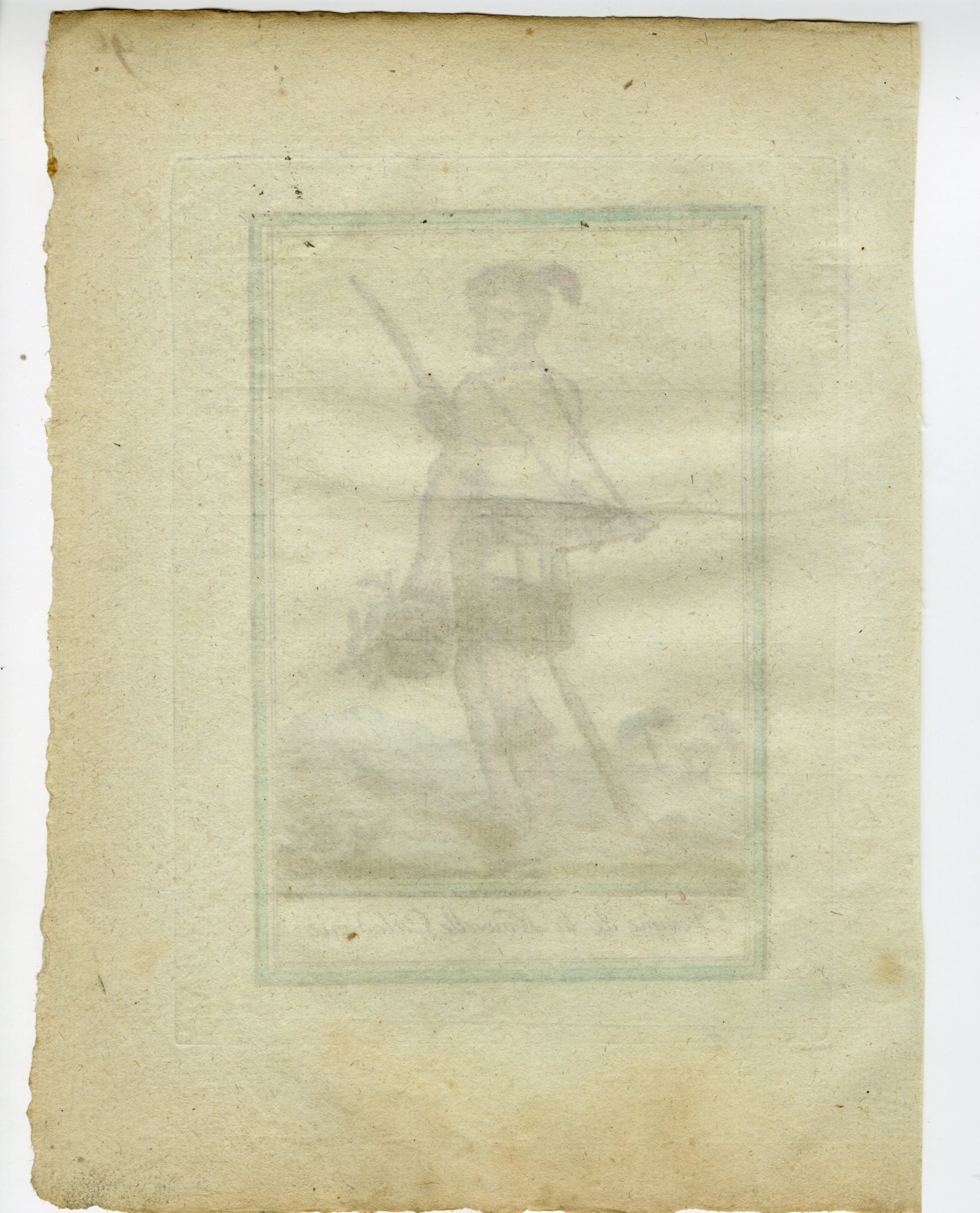 , 2-Antique Prints-NEW-CALEDONIA-MELANASIA-MAN-WOMAN-Laroque-Grasset-1797, Pictura Antique Prints