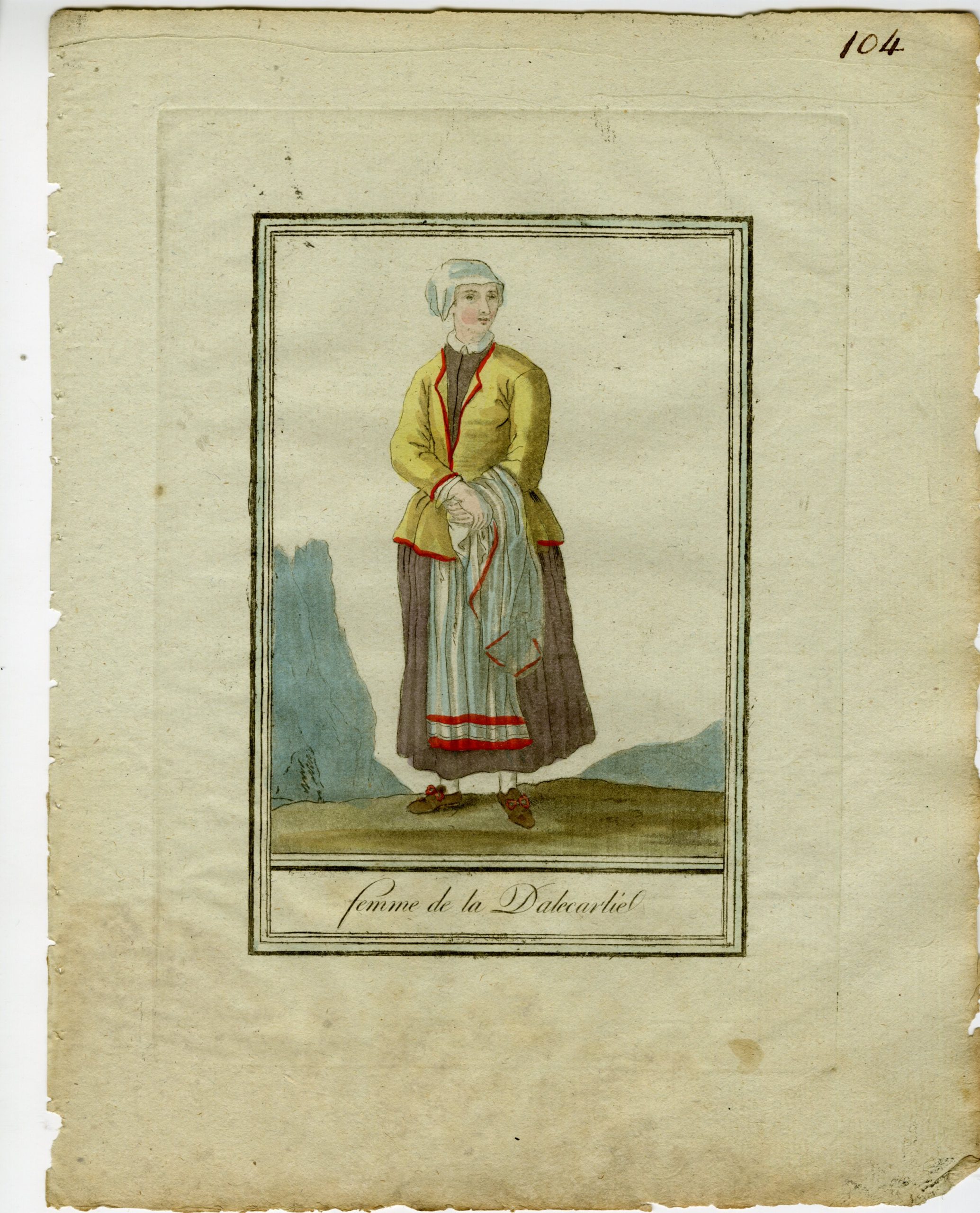 Pictura 02757 416x515 2-Antique Prints-DALARNA-SWEDEN-TRADITIONAL-ATTIRE-Labrousse-Grasset-1797 - Image 3