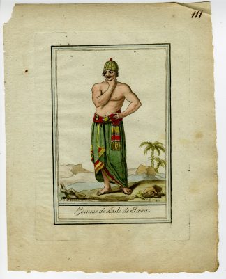 2-Antique Prints-ISLAND-JAVA-CULTURE-TRADITIONAL-ATTIRE-Laroque-Grasset-1797