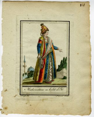 Antique Print-MUSLIM-CULTURE-SUMMER-ATTIRE-TRADITION-Labrousse-Grasset-1797