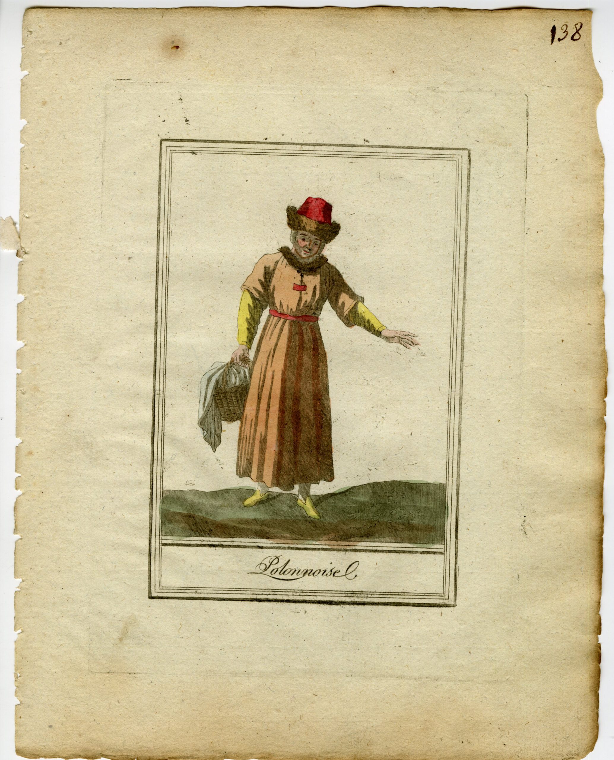 Pictura 02809 416x515 2-Antique Prints-POLAND-CULTURE-TRADITIONAL-ATTIRE-Labrousse-Grasset-1797 - Image 3