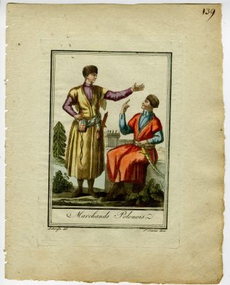 Antique Print-POLAND-CULTURE-TRADITIONAL-ATTIRE-MERCHANTS-Labrousse-Grasset-1797