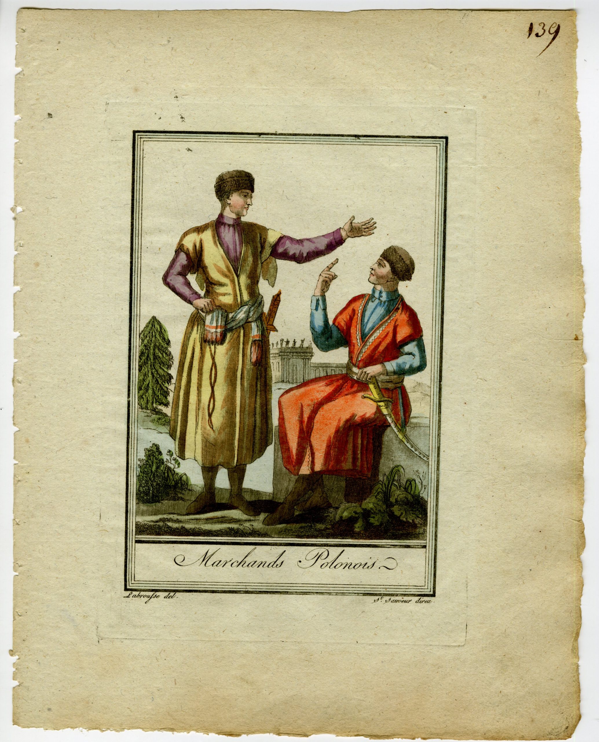 Pictura 02811 416x515 Antique Print-POLAND-CULTURE-TRADITIONAL-ATTIRE-MERCHANTS-Labrousse-Grasset-1797
