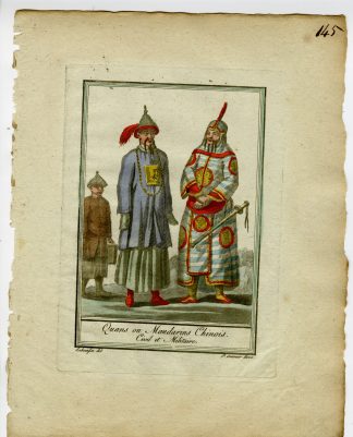 Antique Print-HIERARCHY-CHINA-MANDARIN-CEREMONIAL-STATUS-Labrousse-Grasset-1797