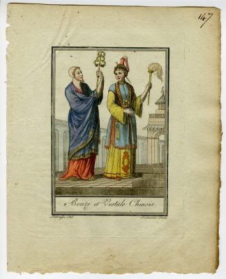 Antique Print-HIERARCHY-CHINA-SPIRITUAL-CEREMONIAL-MONK-Labrousse-Grasset-1797