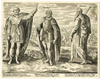 Antique Master Print-KINGS-JEHOSHAPHAT-JEHORAM-AHAZIAH-Snellinck-1585