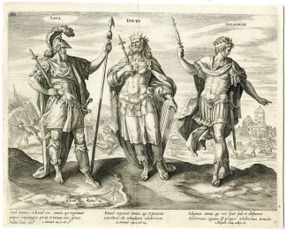 Antique Master Print-KINGS-SAUL-DAVID-SOLOMON-De Vos-1585/1643