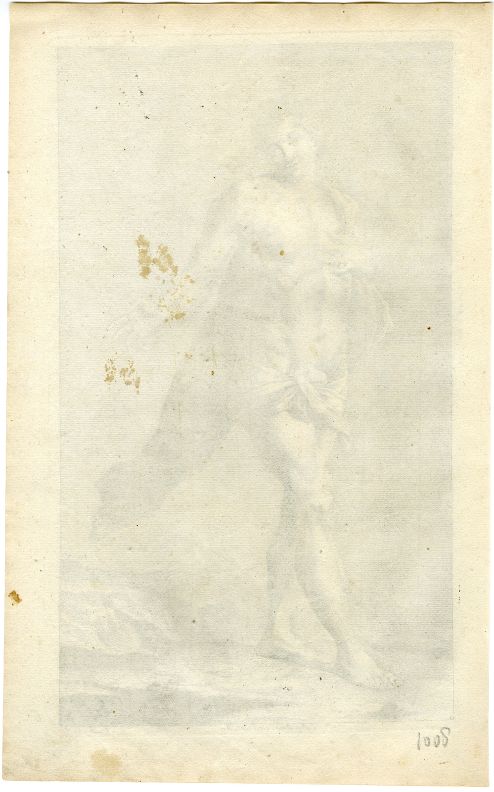 , Antique Master Print-SCANTILY-DRESSED-MAN-Preisler-1722, Pictura Antique Prints