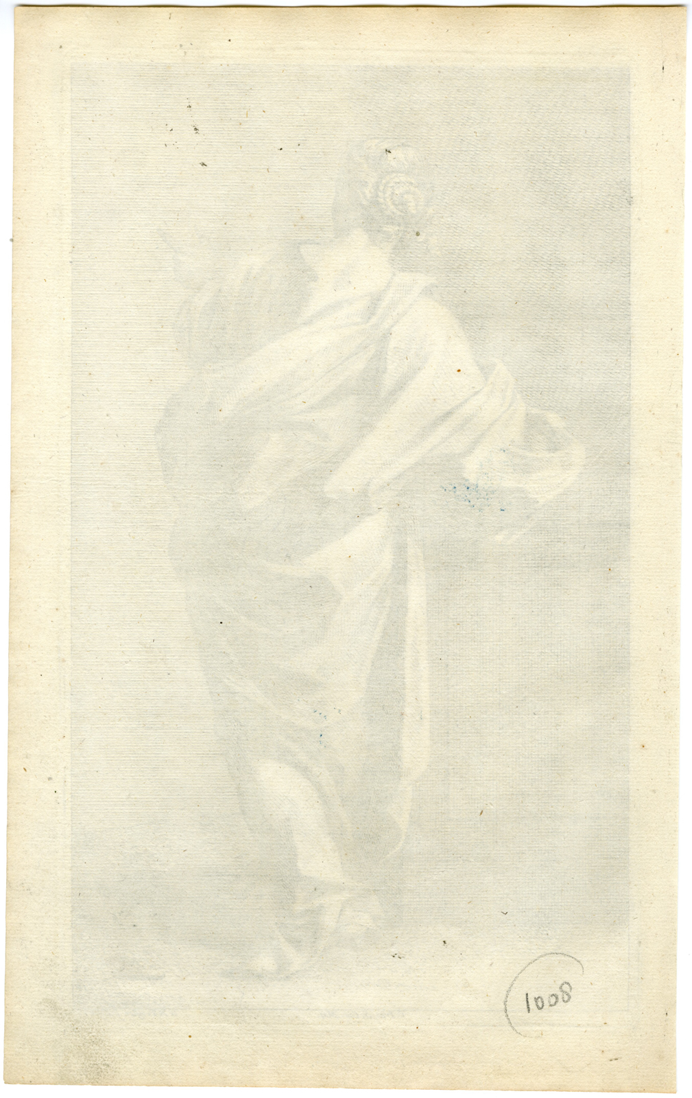 , Antique Master Print-CLOTHED-WOMAN-GREEK-CLASSICAL-Preisler-1722, Pictura Antique Prints