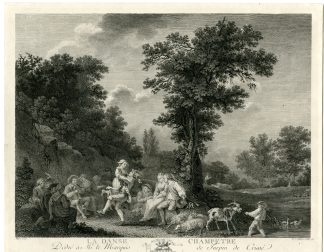 Antique Master Print-DANSE-CHAMPETRE-COUNTRY DANSE-Colibert-Mayer-1782