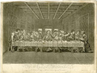 Antique Master Print-LAST-SUPPER-Loots-Da Vinci-c.1823
