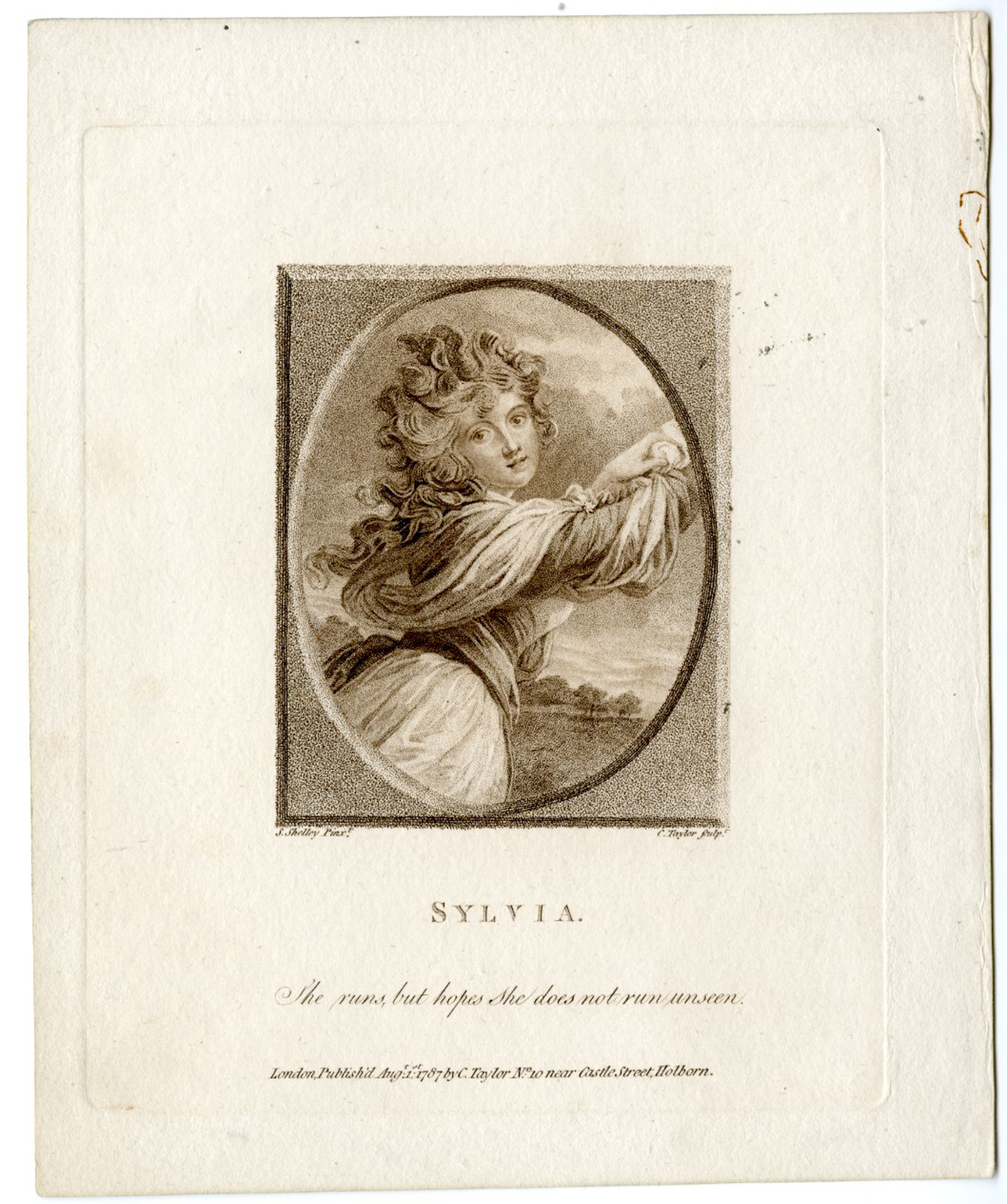 , Antique Master Print-SYLVIA-YOUNG-WOMAN-Taylor-Shelby-1787, Pictura Antique Prints