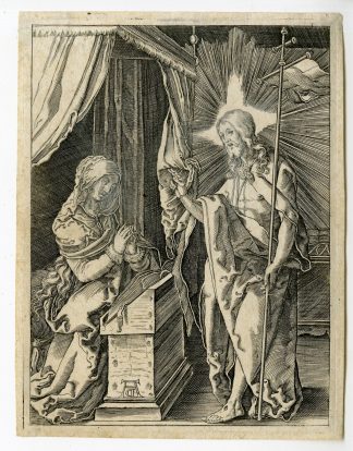 Antique Master Print-LITTLE-PASSION-CHRIST-MOTHER-MARIA-Waesberge-Durer-17th c.