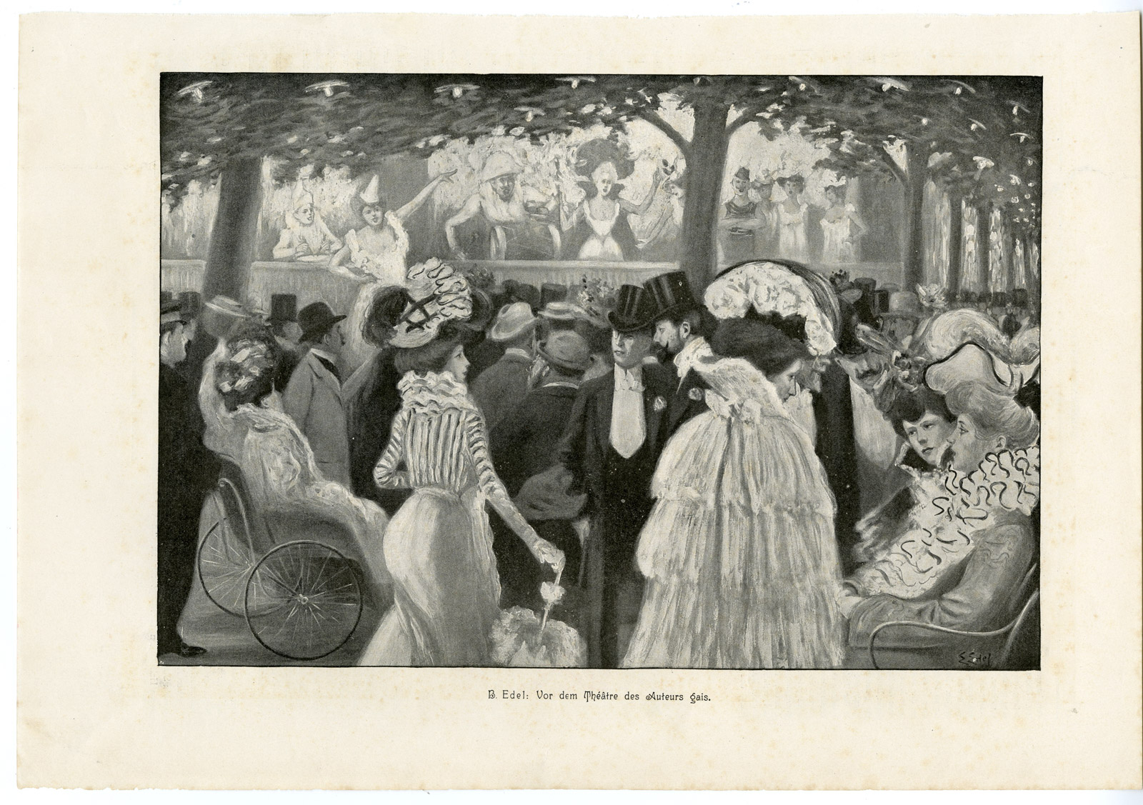 Pictura 00045 416x293 Antique Print-SOCIETY-STAGE-PERFORMANCE-B. Edel-1960