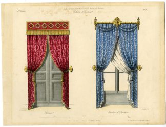 Antique Print-DRAPES-DOUBLE-LIV.17 PL.40-Cuvillier-Guilmard-1840