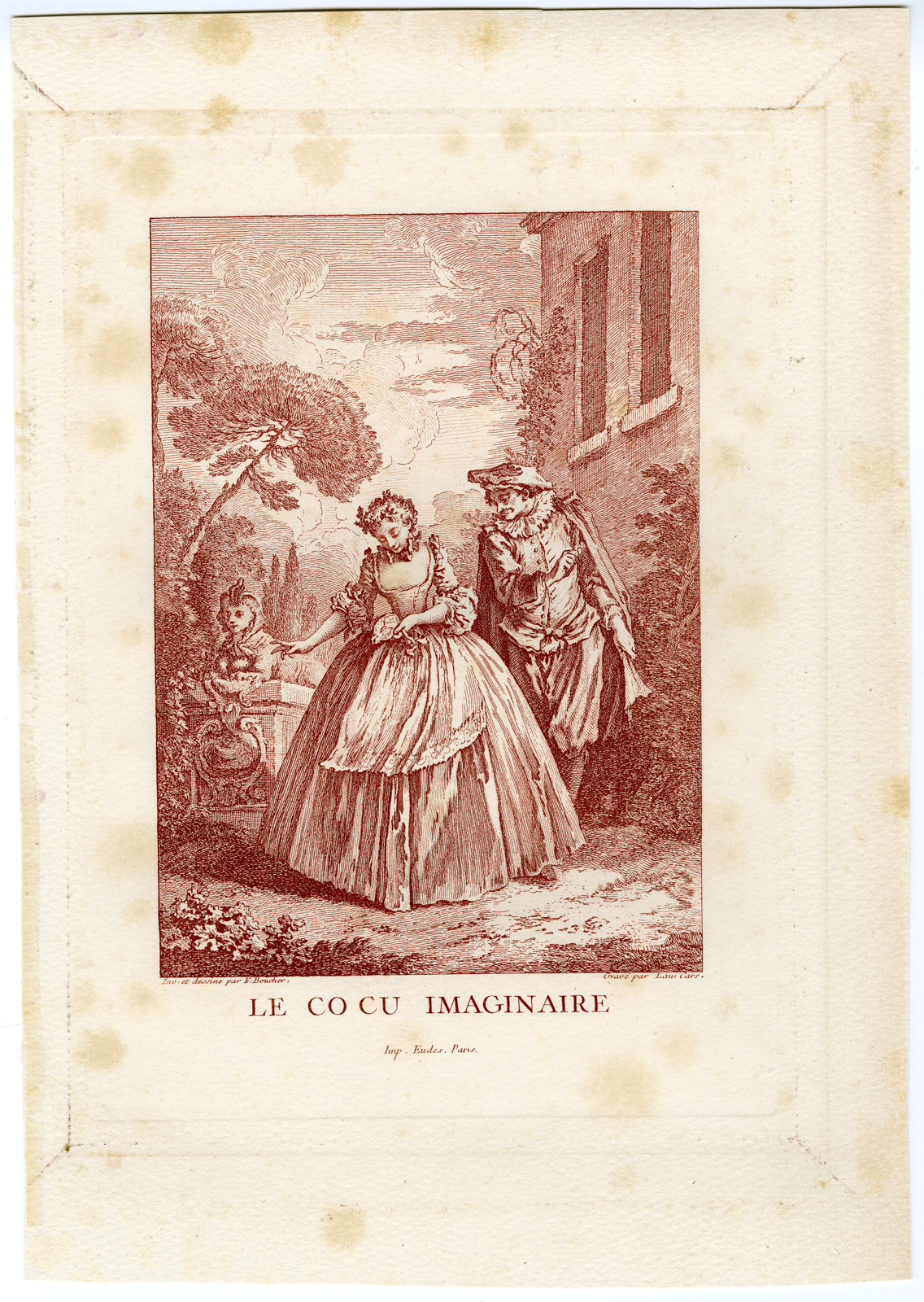 Pictura 00596 416x586 Antique Master Print-MOLIERE-COCU IMAGINAIRE-CUCKOLD-Cars-Boucher-1800