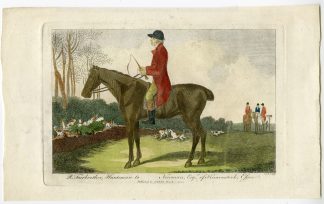 Antique Print-HUNTER-HORSEBACK-HUNTING DOGS-FAIRBROTHER-Cook-Fairbrother-1794