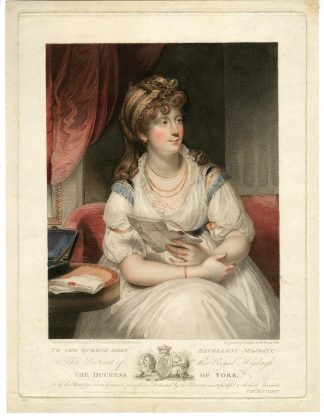 Antique Master Print-DUCHESS OF YORK-FREDERICA CHARLOTTE OF PRUSSIA-Knight-1802