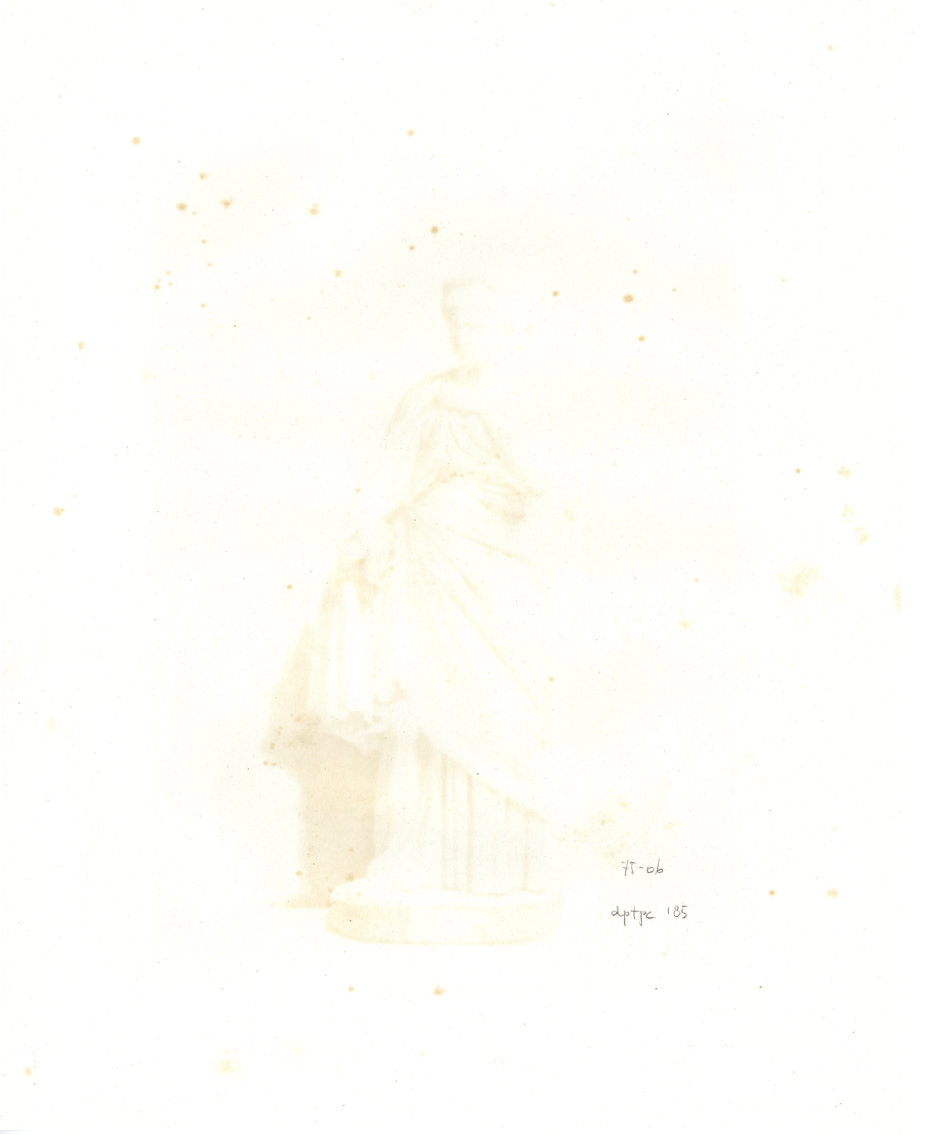 , Antique Master Print-STATUE-ROMAN-FEMALE-ROBE-Laurent-Bouillon-1830, Pictura Antique Prints