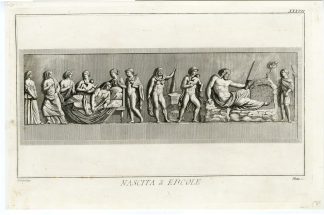 Antique Print-HERCULES-BIRTH-ALCEMENE-ZEUS-HERMES-Rastaini-Dolcibene-1778