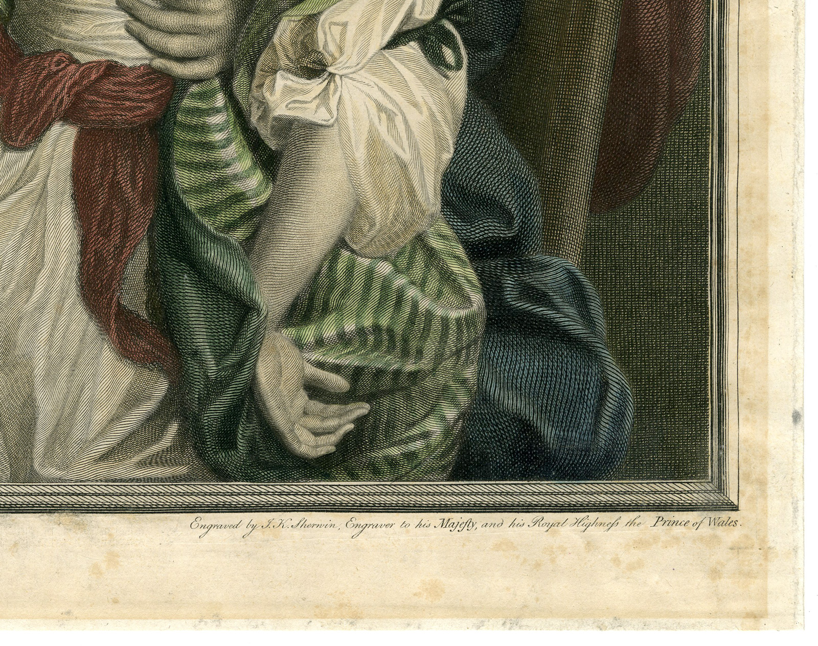 Pictura 00969 416x329 Antique Master Print-PROOF-THE FORTUNE TELLER-GYPSY-Sherwin-Reynolds-1784 - Image 2