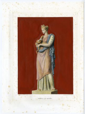 Antique Master Print-DOMITIA-EMPRESS-ROME-HYGIA-Chatillon-1820