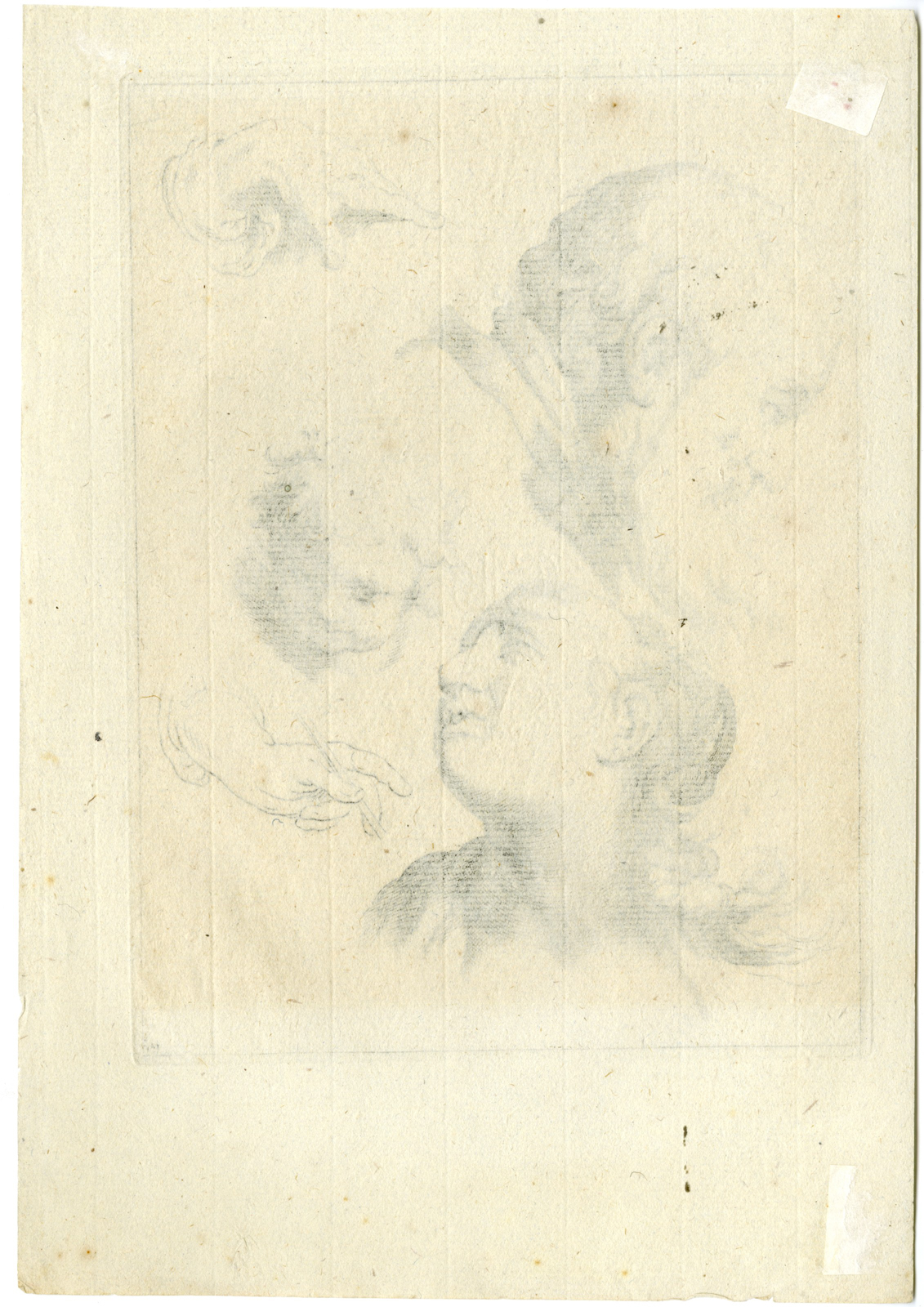 , Antique Master Print-STUDY-HANDS-HEADS-OLD-MAN-WOMAN-CHILD-Bloemaert-c.1679, Pictura Antique Prints