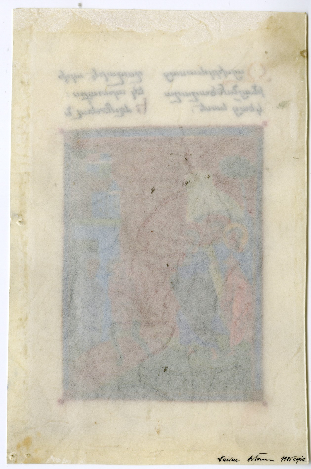 , Antique Drawing-RAISING-LAZARUS-ARMENIAN MANUSCRIPT-Roslin-1985, Pictura Antique Prints