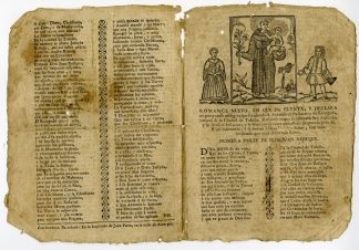 Antique Master Print-ROMANCERO-SAINT ANTHONY-PADUA-DEVOTION-Anonymous-18th.c.