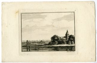 Antique Master Print-RURAL-LANDSCAPE-CHURCH-AGRICULTURE-Vivares-c.1770-1836
