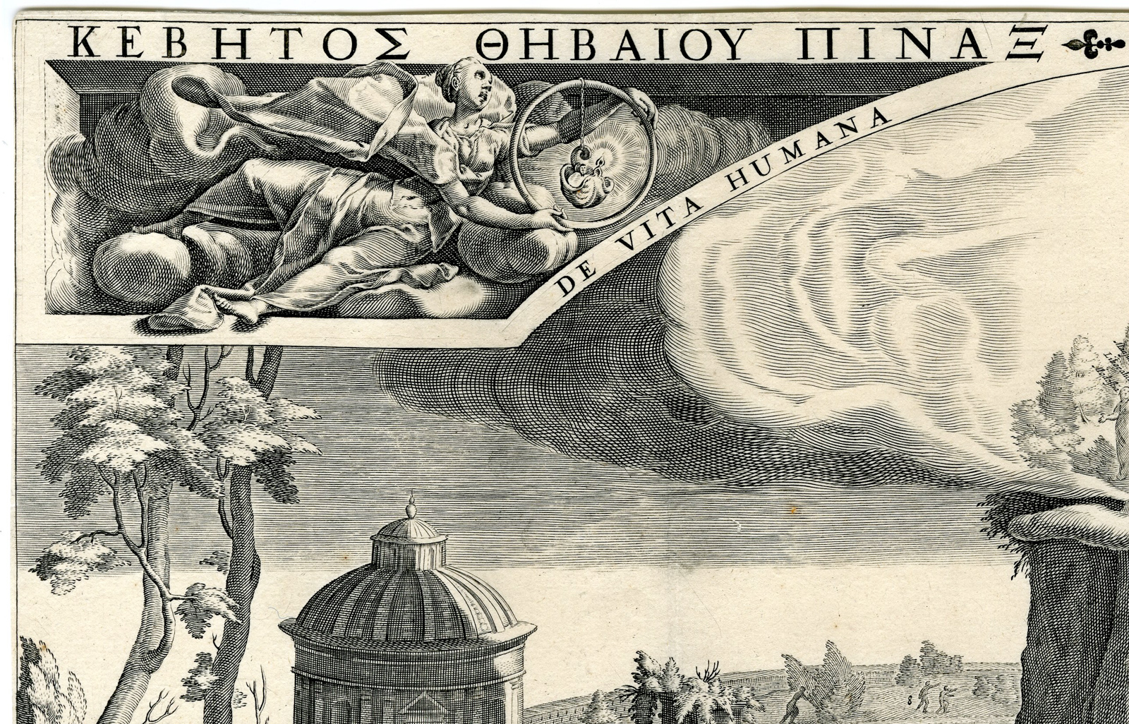 , Rare-Antique Master Print-TABULA CEBETIS-JOURNEY HUMAN LIFE-Visscher-Matham-1640, Pictura Antique Prints