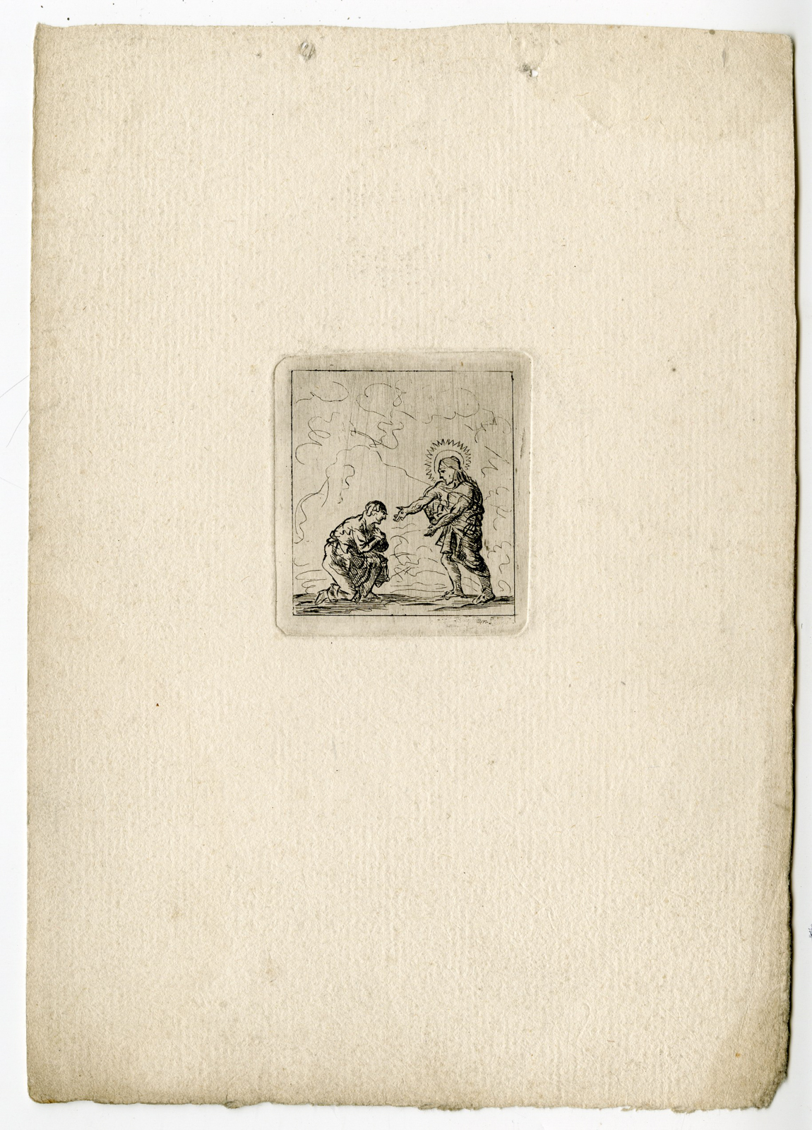 , Antique Master Print-CHRIST-SHOWS-WOUNDS-THOMAS-Bagelaar-1798-1837, Pictura Antique Prints