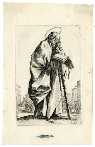 Antique Master Print-SAINT SIMON-Callot-18th.c.