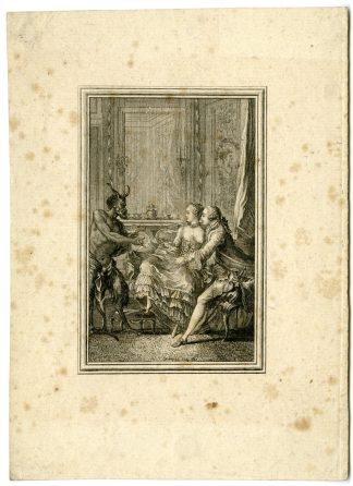 Antique Master Print-POEM-DEMON-IMPOSSIBLE-THING-de Longueil-Eisen-1762