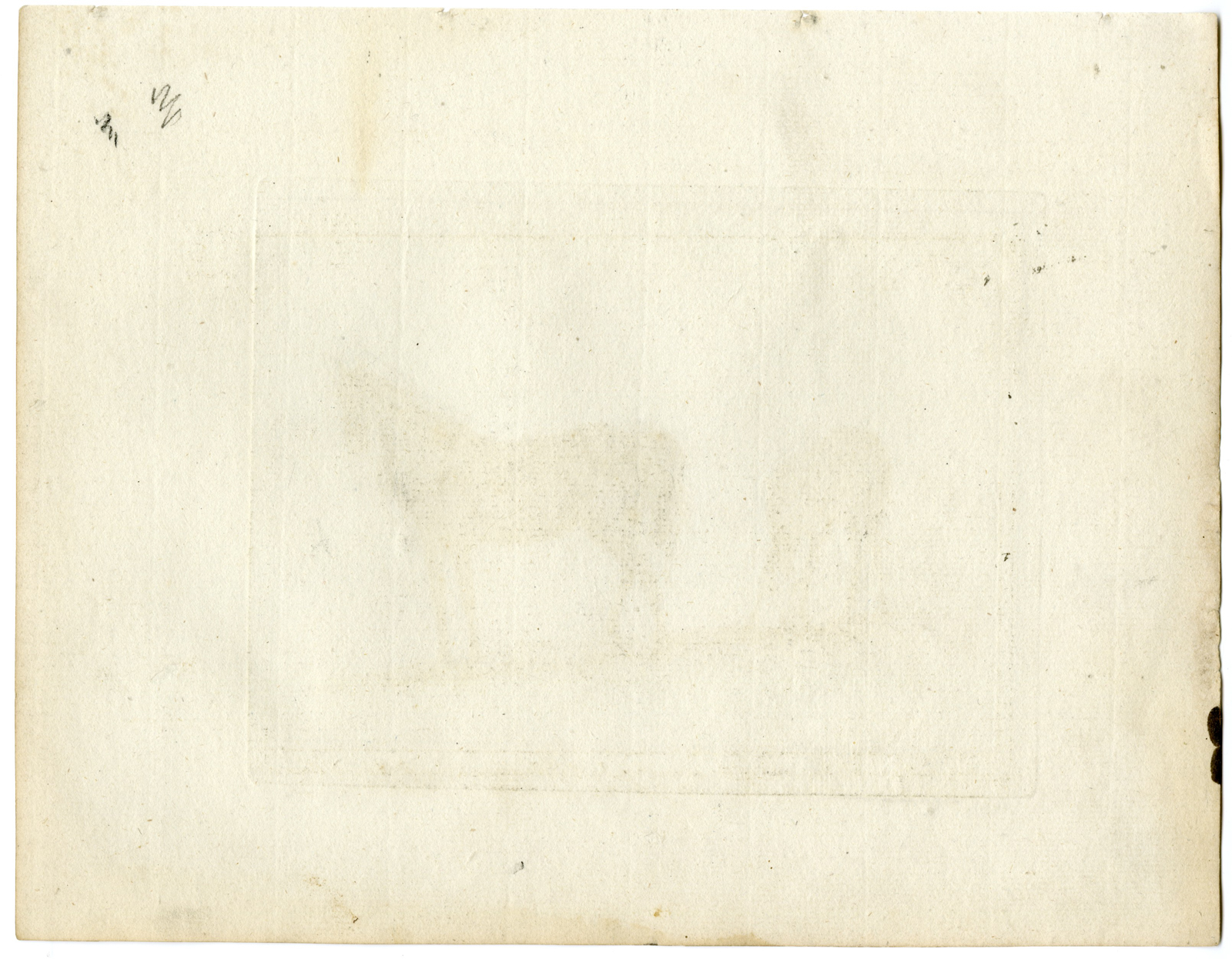 , 2-Antique Master Prints-DRAWING-EXAMPLE-HORSE-MARE-FOAL-Ravenet-Tillemans-1762, Pictura Antique Prints