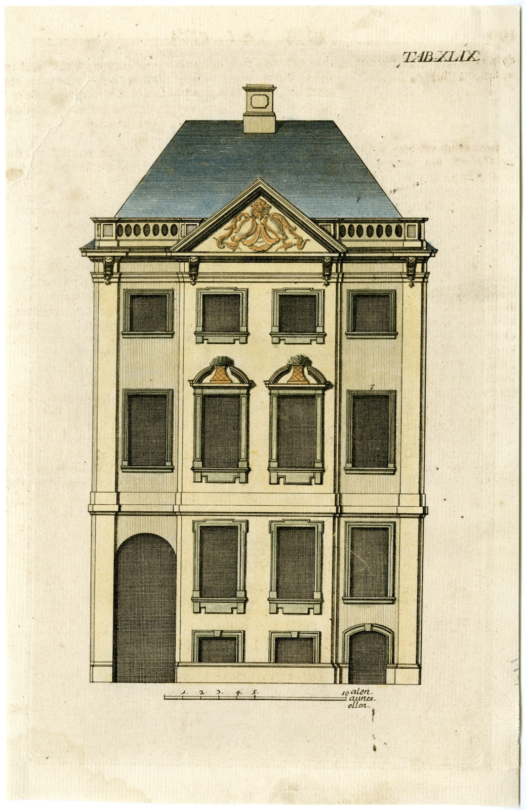 , Antique Print-HANSENS GAARD-GAMMEL STRAND-COPENHAGEN-DENMARK-Anonymous-18th c., Pictura Antique Prints