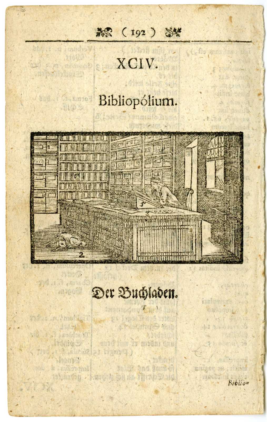 , Rare-Antique Print-WORLDLY-PICTURES-BOOKSTORE-Comenius-c.1745-1754, Pictura Antique Prints
