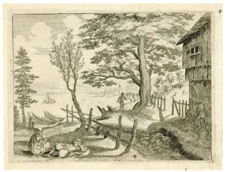 Antique Master Print-LANDSCAPE-TOPOGRAPHIC-RURAL-Merian-c.1620