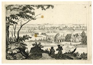 Antique Master Print-LANDSCAPE-TOPOGRAPHIC-RURAL-VIEW-Merian-c.1620